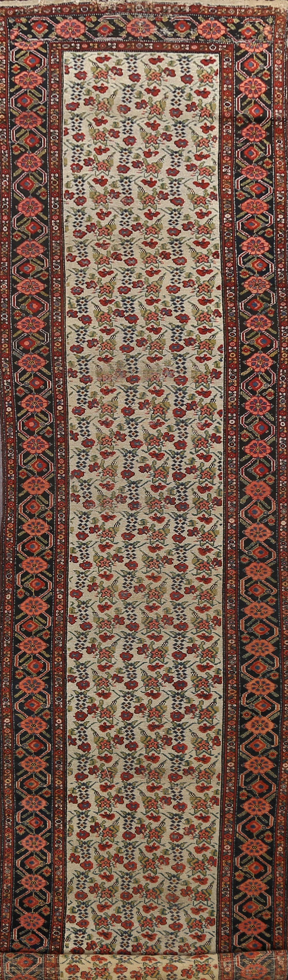 Pre-1900 Antique Vegetable Dye Malayer Persian Runner Rug 3x16: Title:Pre-1900 Antique Vegetable Dye Malayer Persian Runner Rug 3x16Origin:A Beautiful Genuine Iran ( Persia ) Malayer (100% Vegetable Dye) rug is Hand Knotted by skillful weavers in Iran ( Persia )