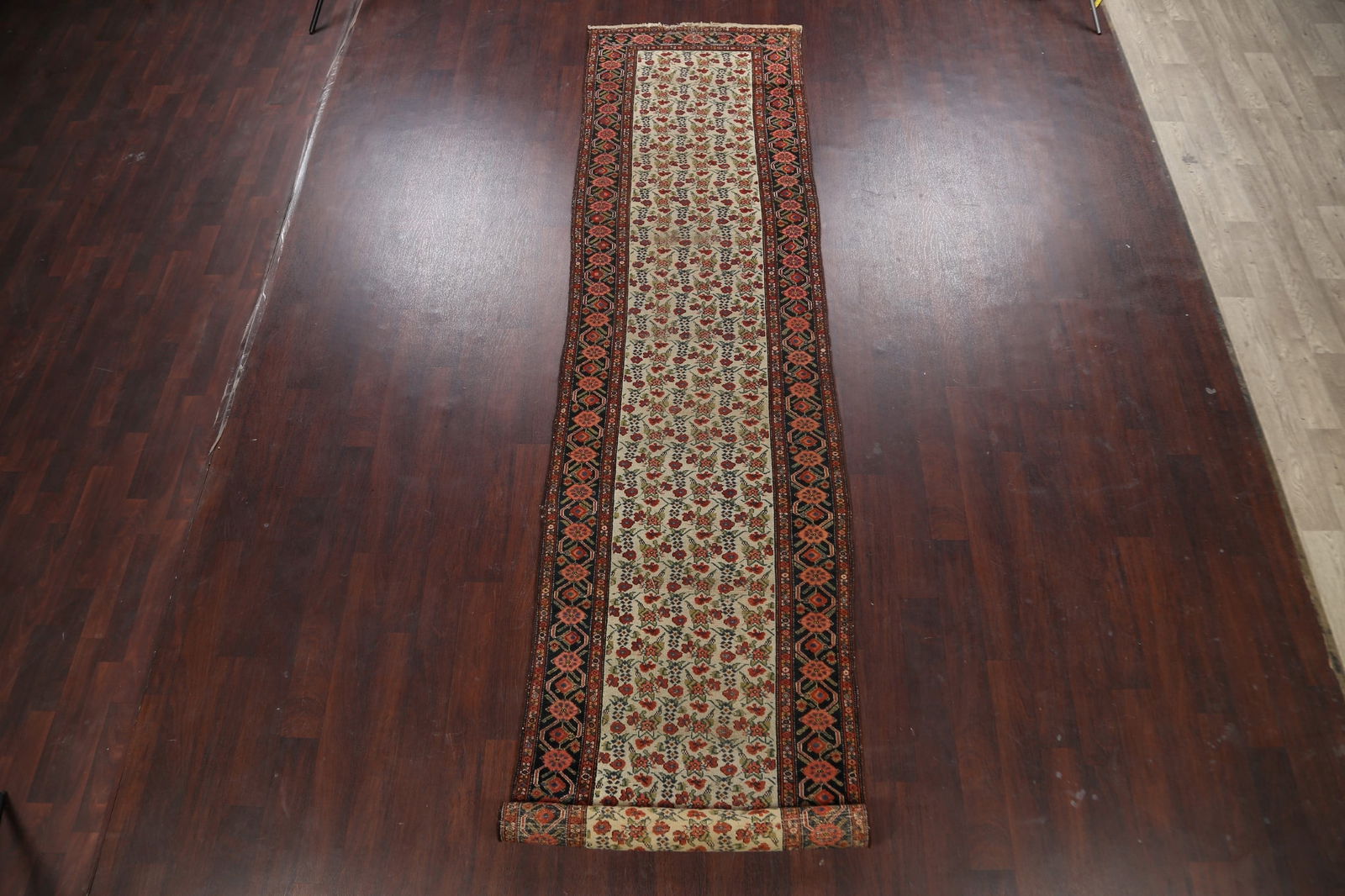 Pre-1900 Antique Vegetable Dye Malayer Persian Runner Rug 3x16 - 2