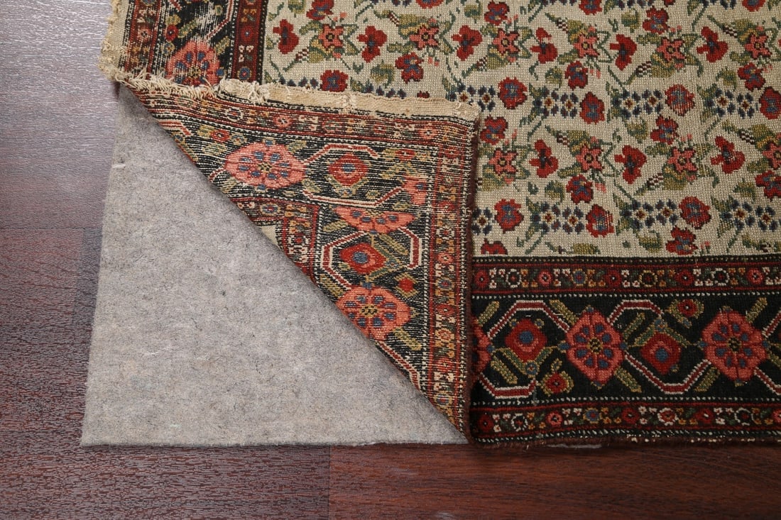 Pre-1900 Antique Vegetable Dye Malayer Persian Runner Rug 3x16 - 7