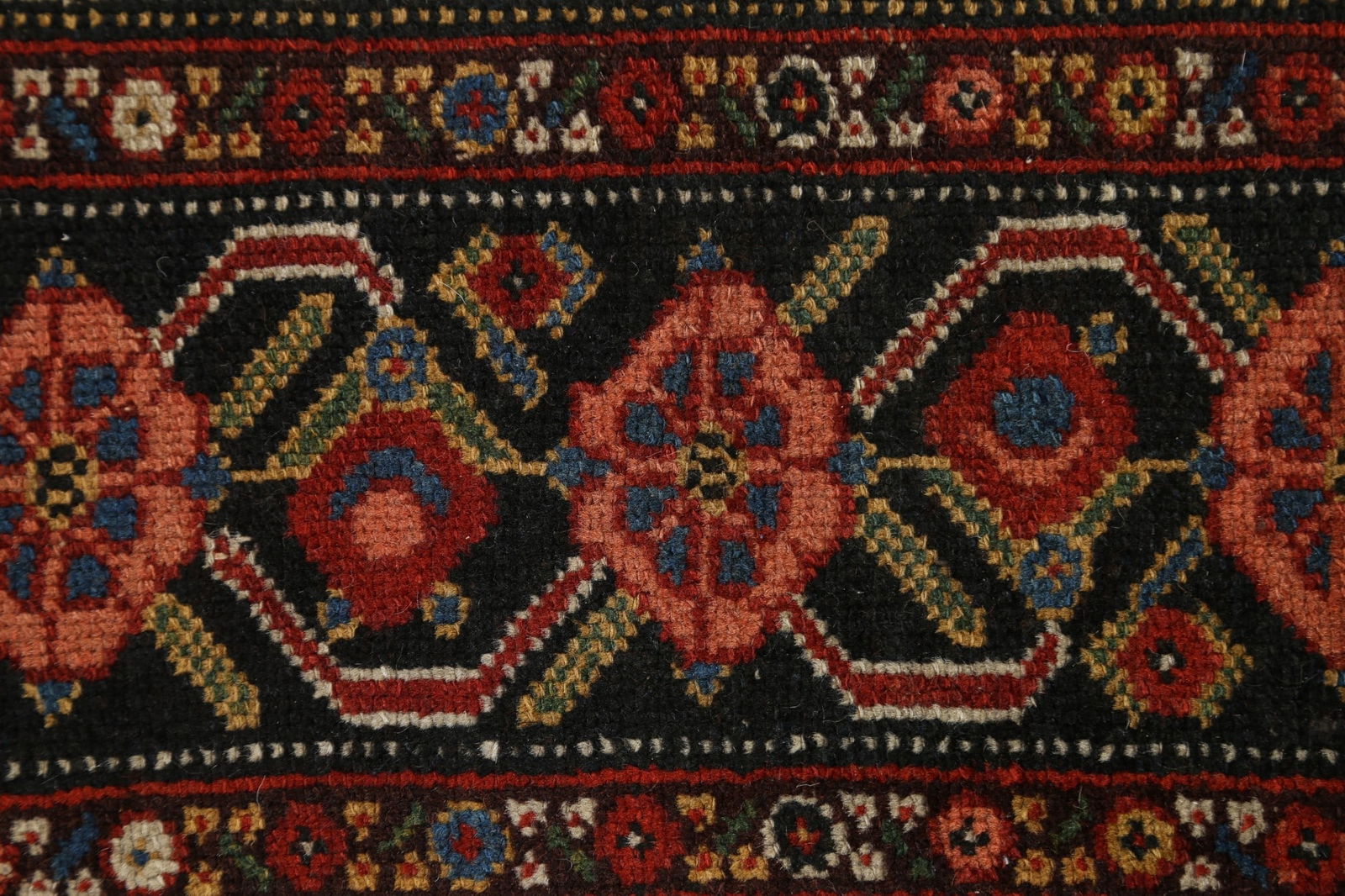Pre-1900 Antique Vegetable Dye Malayer Persian Runner Rug 3x16 - 9