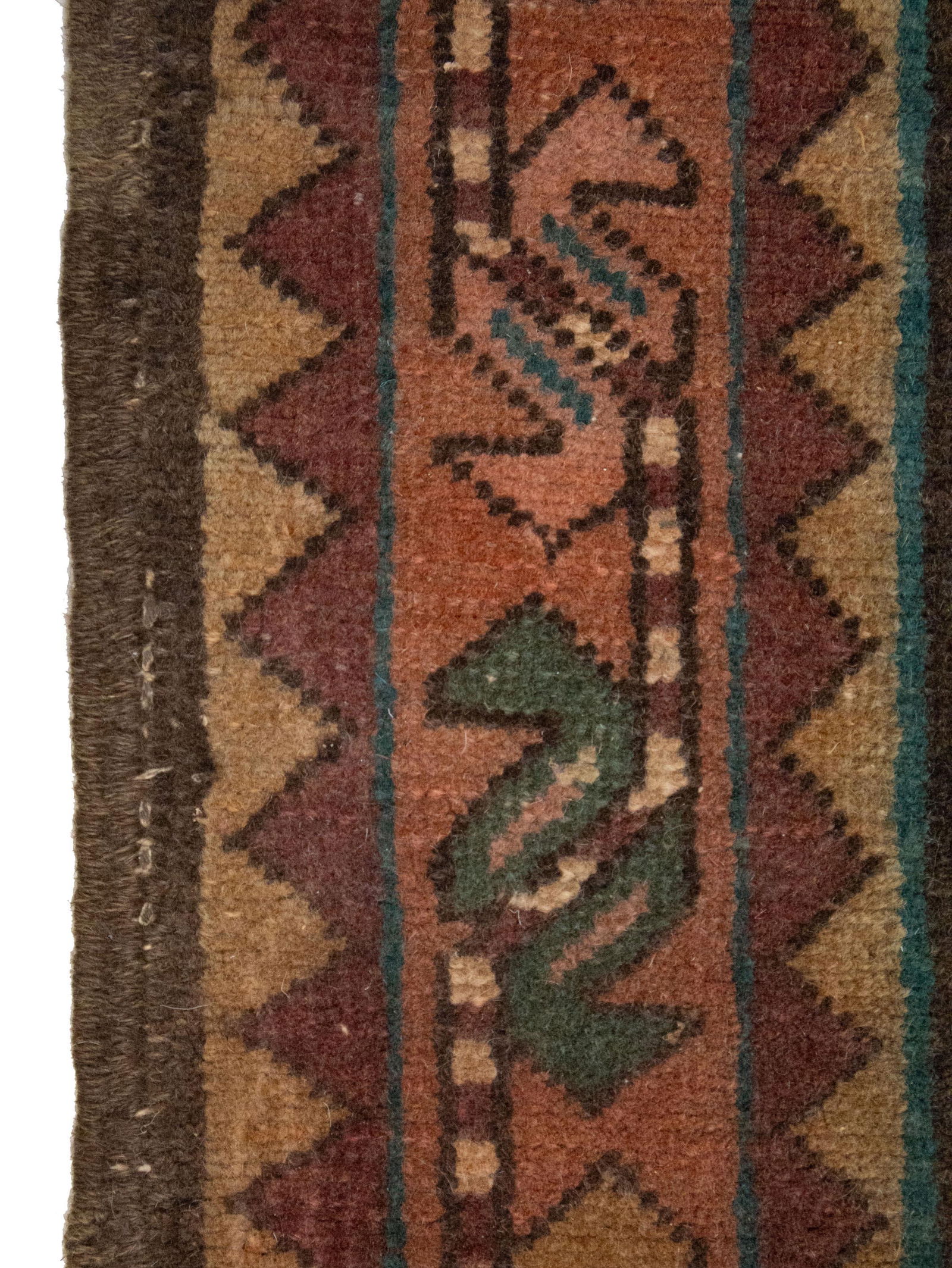 Semi Antique Muted Colors Tribal Floral 4'5X9'8 Meshkin Persian Runner Rug - 13