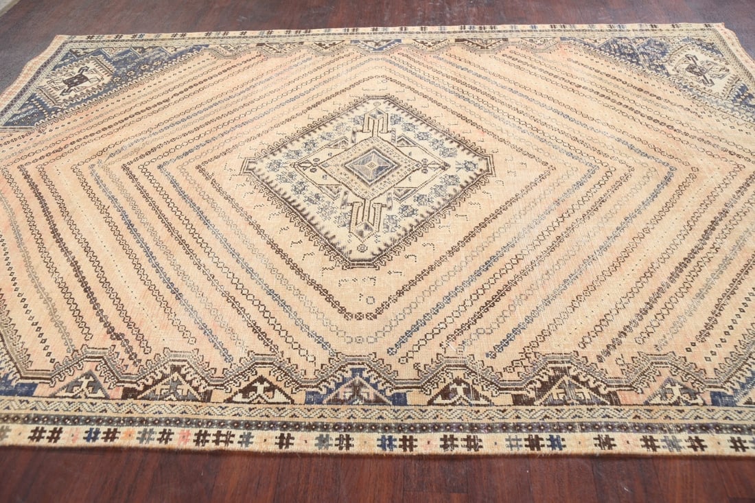 Antique Shiraz Persian Area Rug 6x10 - 12