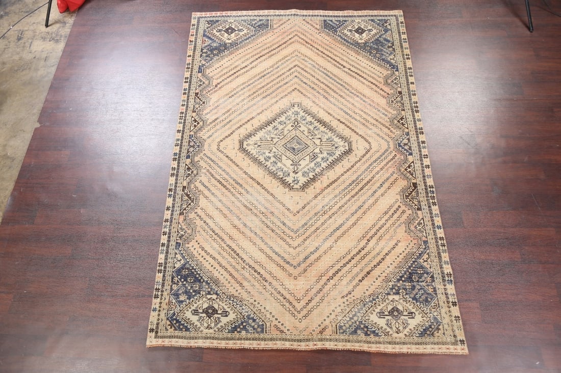 Antique Shiraz Persian Area Rug 6x10 - 13