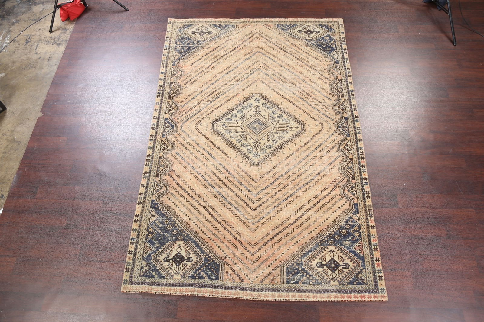 Antique Shiraz Persian Area Rug 6x10 - 2