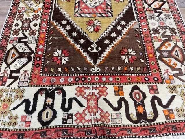 Antique Turkish Village rug-1562 - 4