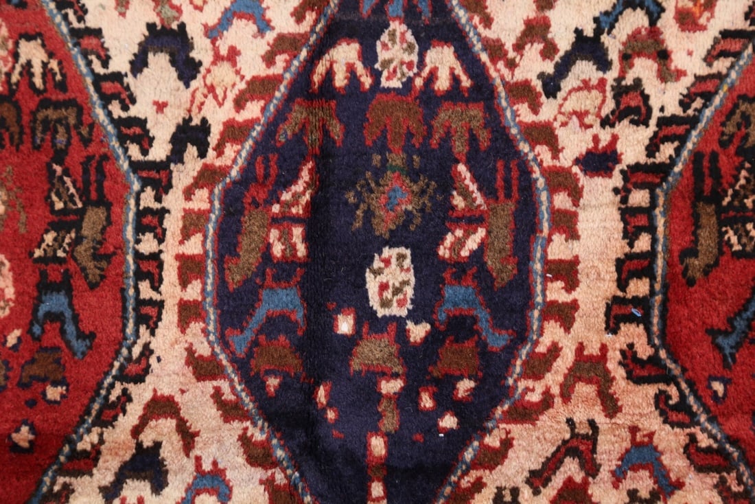 Antique Tribal Shiraz Abadeh Persian Area Rug 4x5 - 8