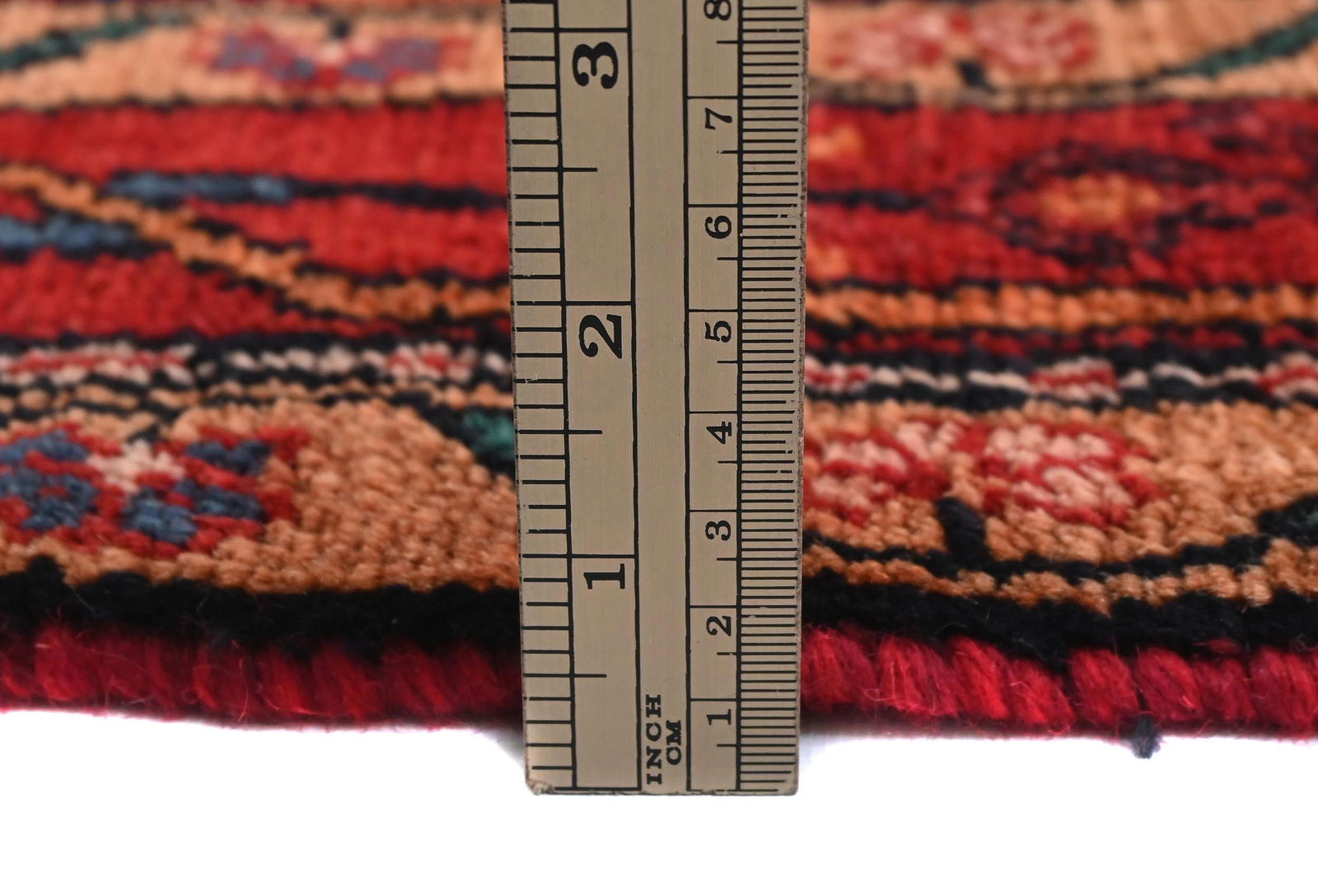 Vintage Purple-navy Pictorial Tribal 4'11X8'3 Hamedan Persian Rug - 10