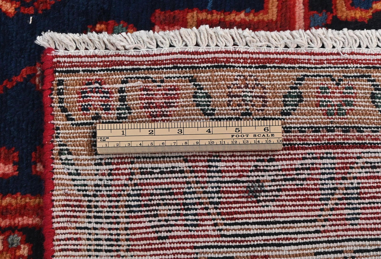 Vintage Purple-navy Pictorial Tribal 4'11X8'3 Hamedan Persian Rug - 11