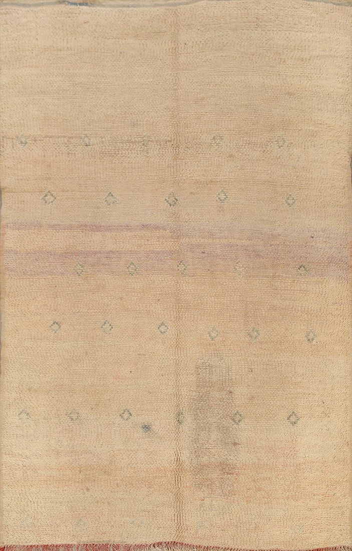 Antique Tribal Moroccan Oriental Area Rug 6x8: Title:Antique Tribal Moroccan Oriental Area Rug 6x8Origin:A Beautiful Genuine Morocco Moroccan rug is Hand Knotted by skillful weavers in Morocco with 100% Wool Material. This rug is in Very Good