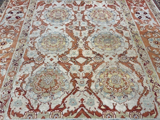 Vintage Turkish Ushak Rug-5336 - 5