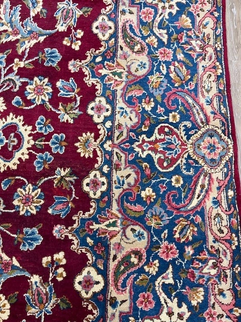 Antique persian large size Kirman Rug-5175 - 6