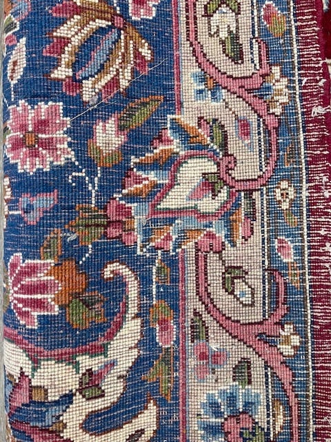 Antique persian large size Kirman Rug-5175 - 9