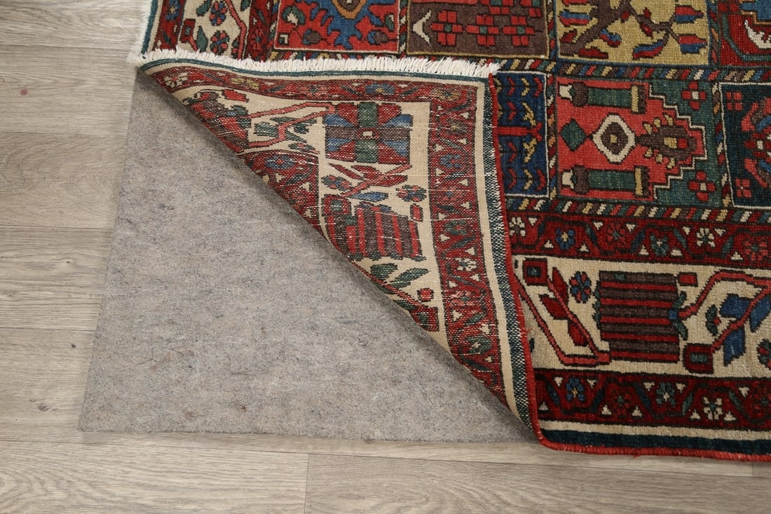 Antique Vegetable Dye Bakhtiari Persian Area Rug 5x7 - 7