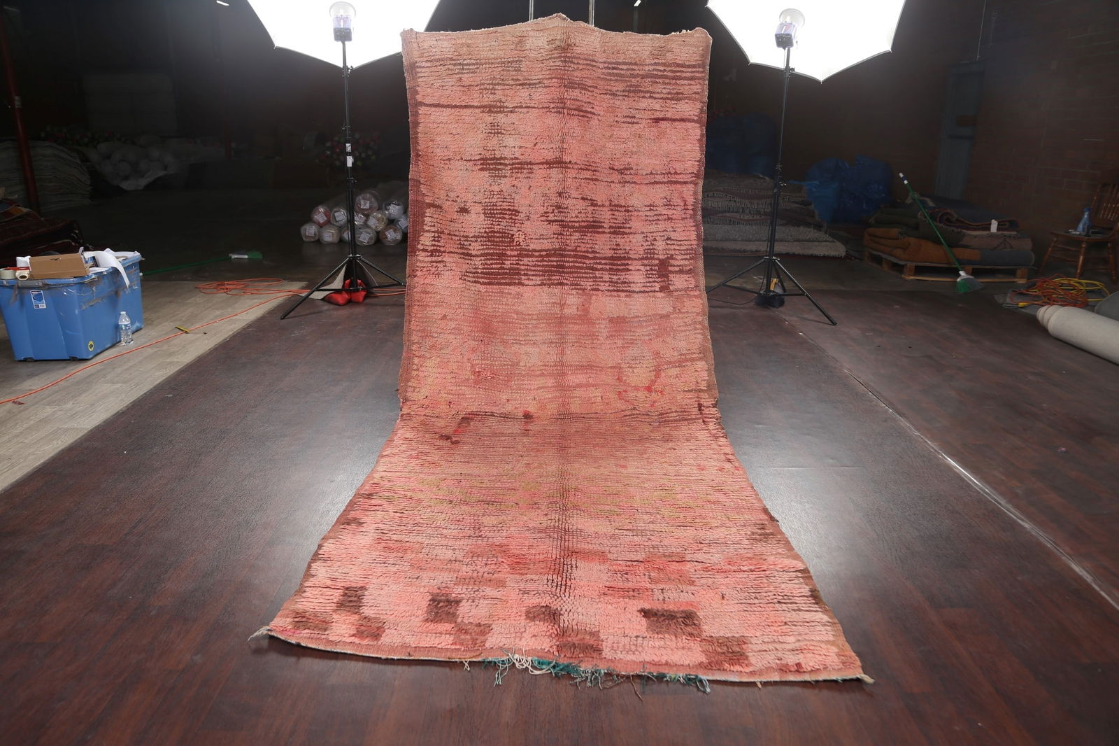 Antique Tribal Moroccan Oriental Area Rug 5x12 - 16