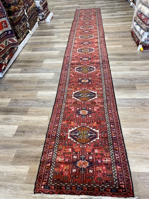 Vintage Long persian Karajeh Runner-5163 - 3
