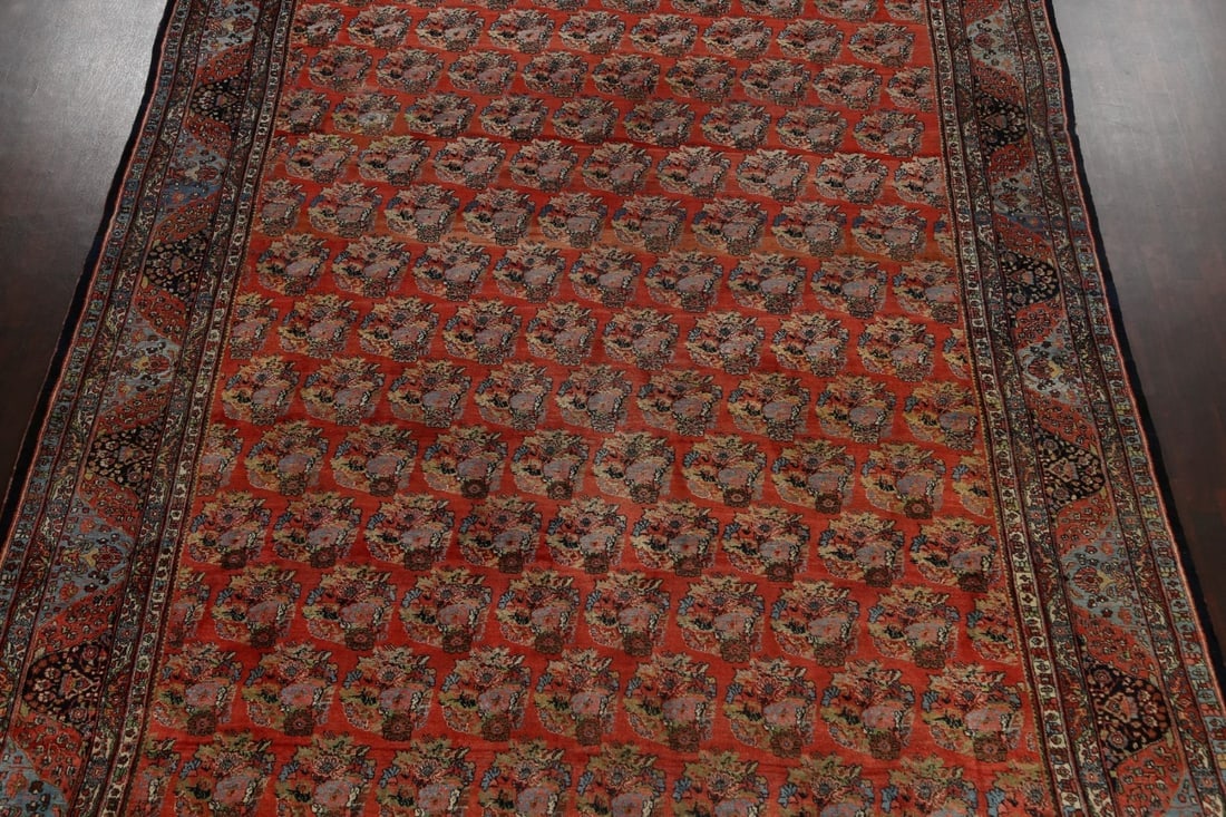 Antique 100% Vegetable Dye Bidjar Persian Area Rug 11x18 - 3