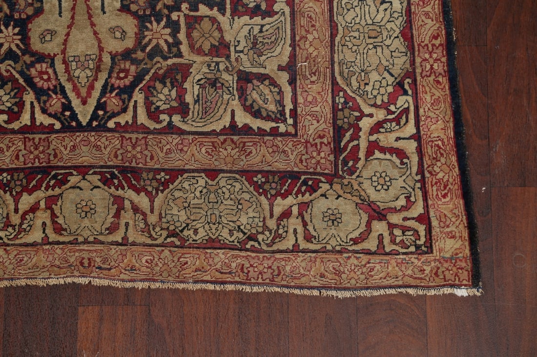 Pre-1900 Antique Floral Persian Area Rug 4x7 - 5