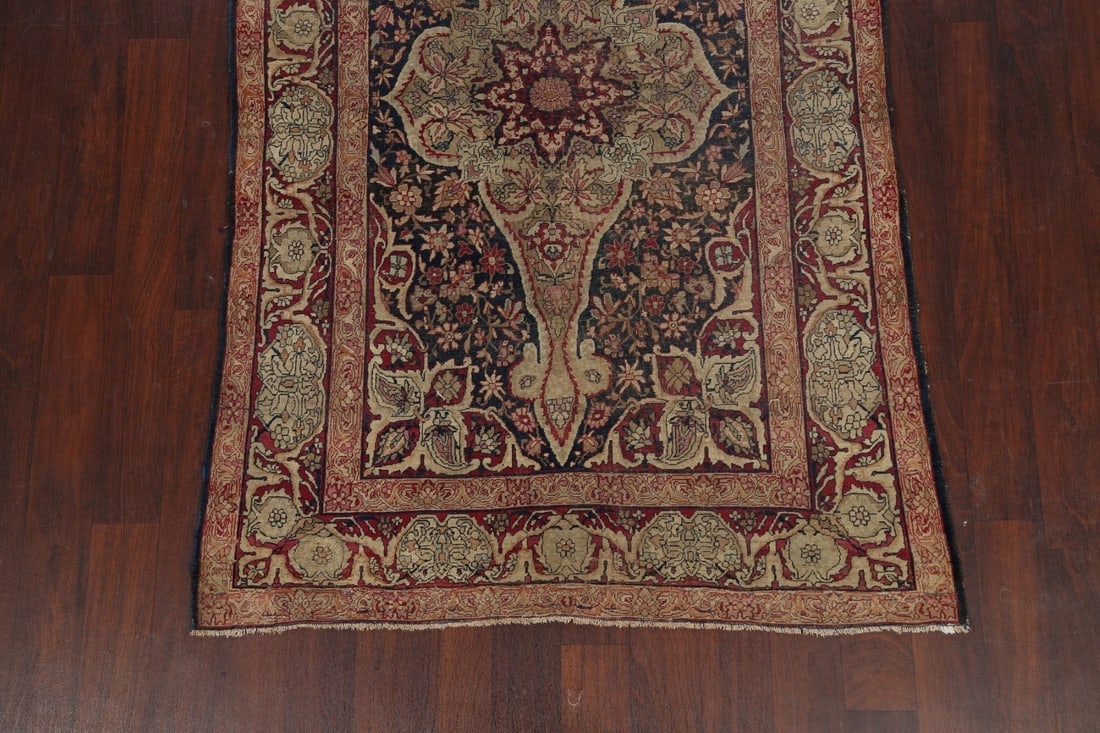 Pre-1900 Antique Floral Persian Area Rug 4x7 - 8