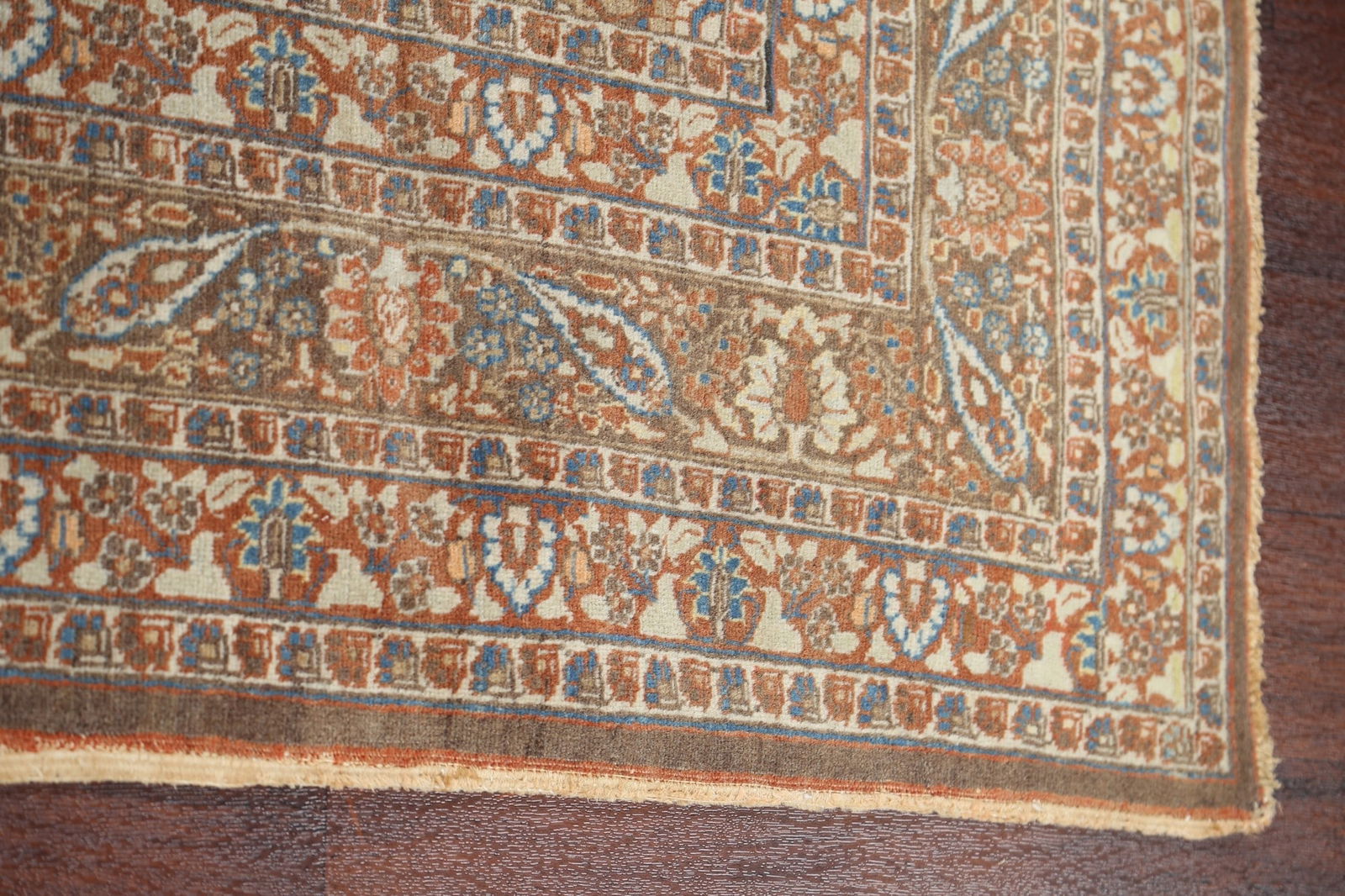 Pre-1900 Antique Vegetable Dye Tabriz Haj Jalili Persian Area Rug 5x6 - 10