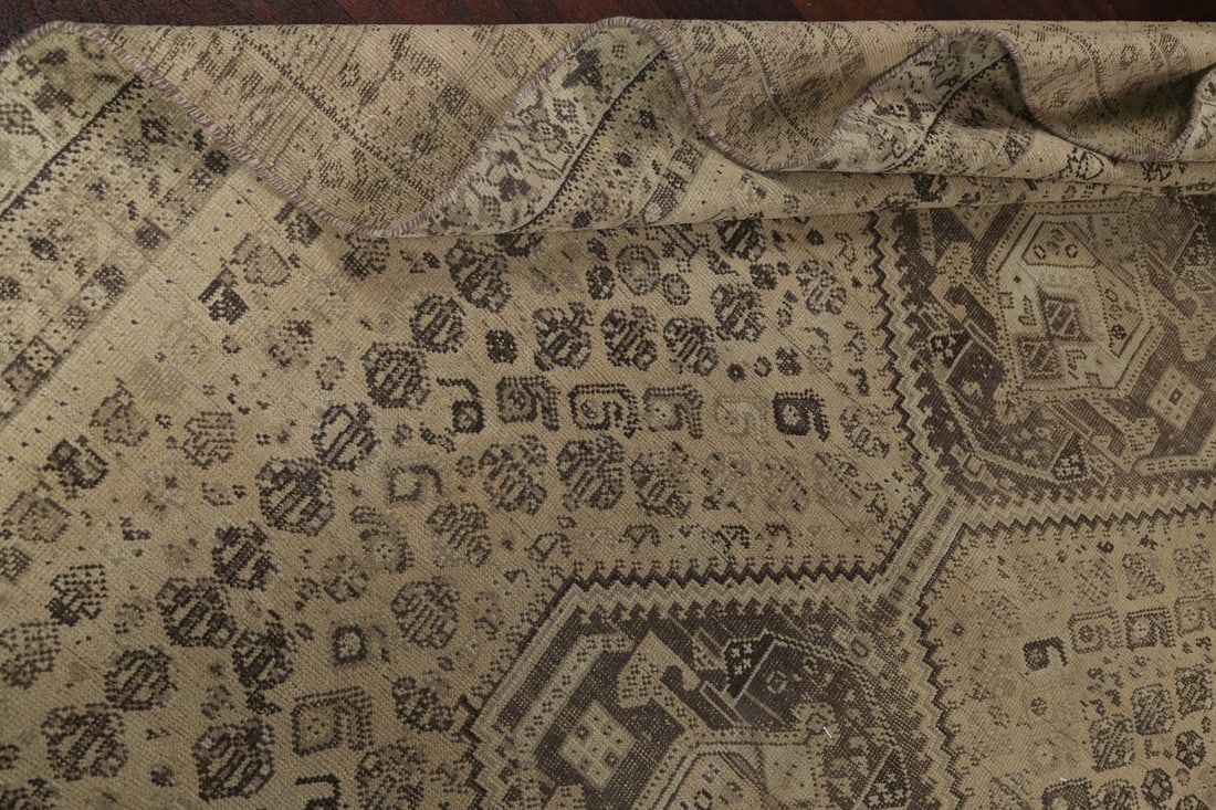 Antique Shiraz Persian Wool Rug 6x9 - 15