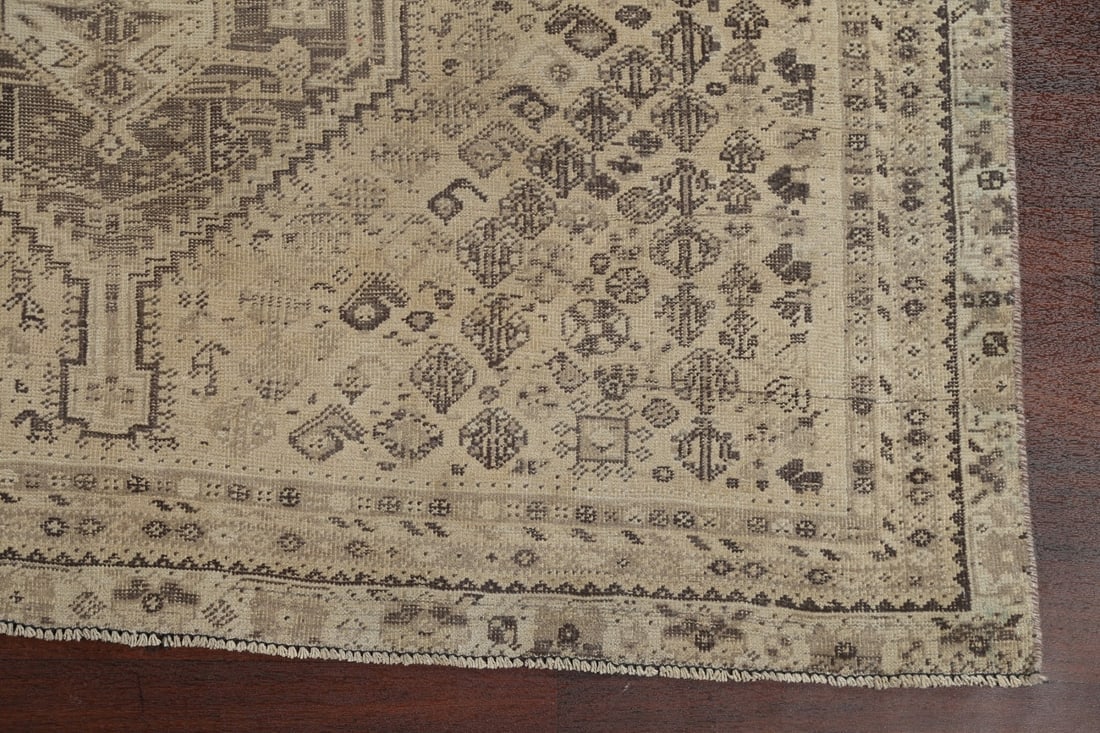 Antique Shiraz Persian Wool Rug 6x9 - 6