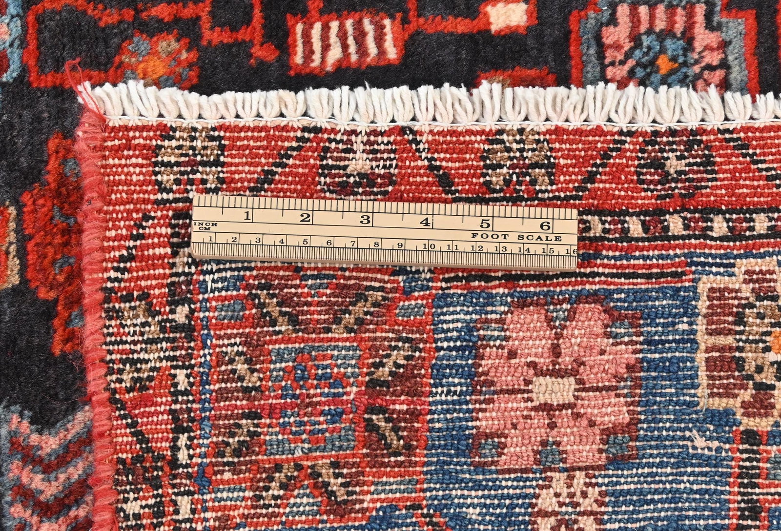 Vintage Tribal Plum 5X8 Nahavand Persian Rug - 11