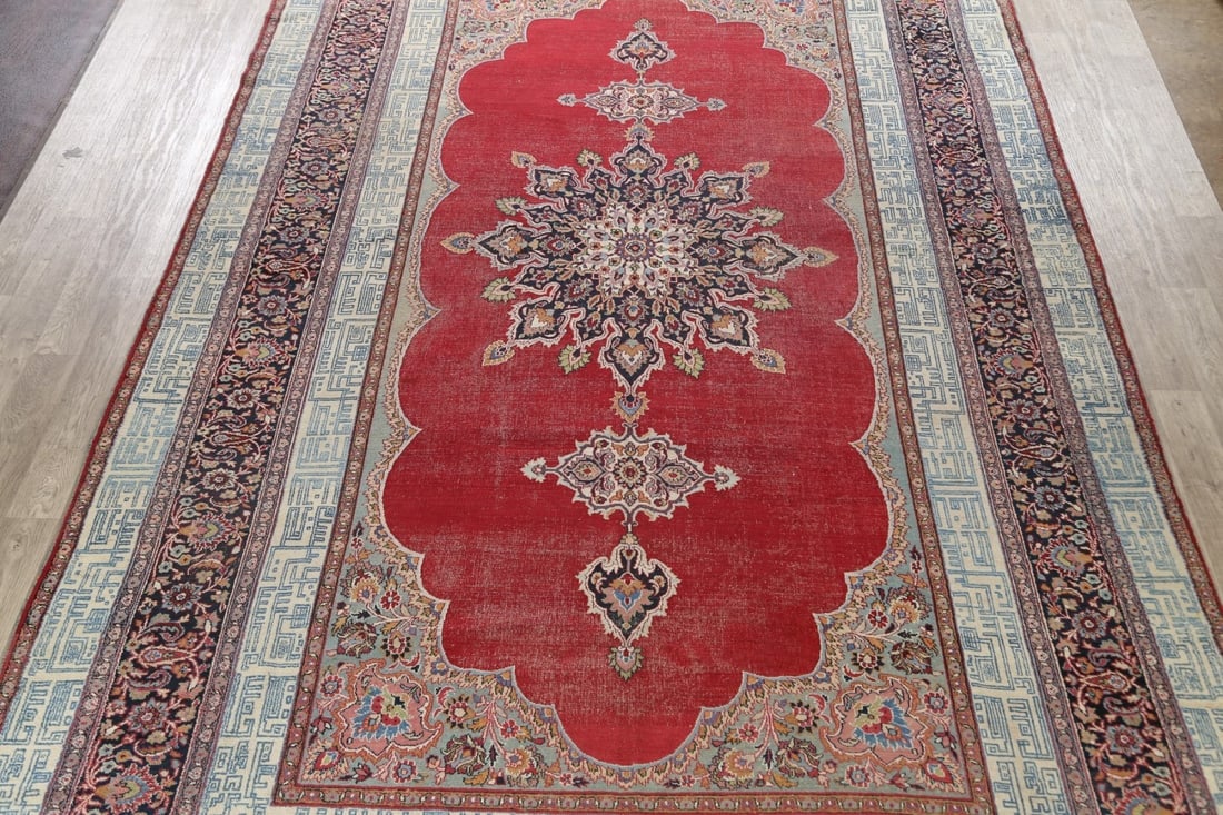 Antique 100% Vegetable Dye Dorokhsh Persian Area Rug 10x18 - 3