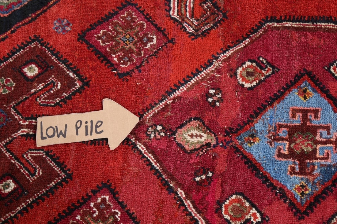 Pre-1900 Antique Vegetable Dye Afshar Persian Area Rug 4x6 - 12