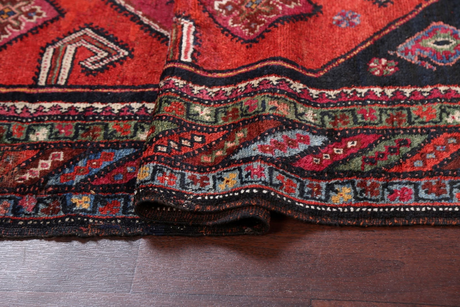 Pre-1900 Antique Vegetable Dye Afshar Persian Area Rug 4x6 - 15