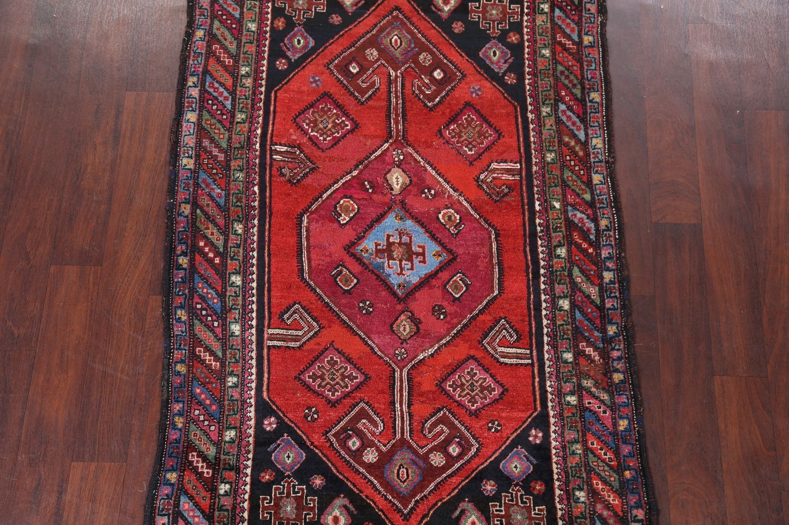 Pre-1900 Antique Vegetable Dye Afshar Persian Area Rug 4x6 - 3