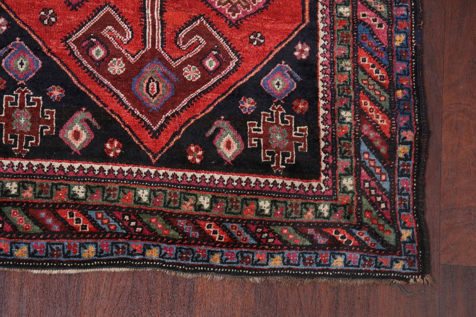 Pre-1900 Antique Vegetable Dye Afshar Persian Area Rug 4x6 - 6