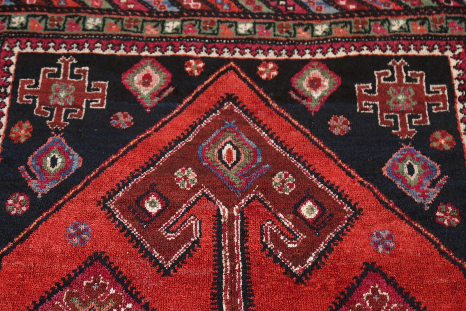 Pre-1900 Antique Vegetable Dye Afshar Persian Area Rug 4x6 - 9