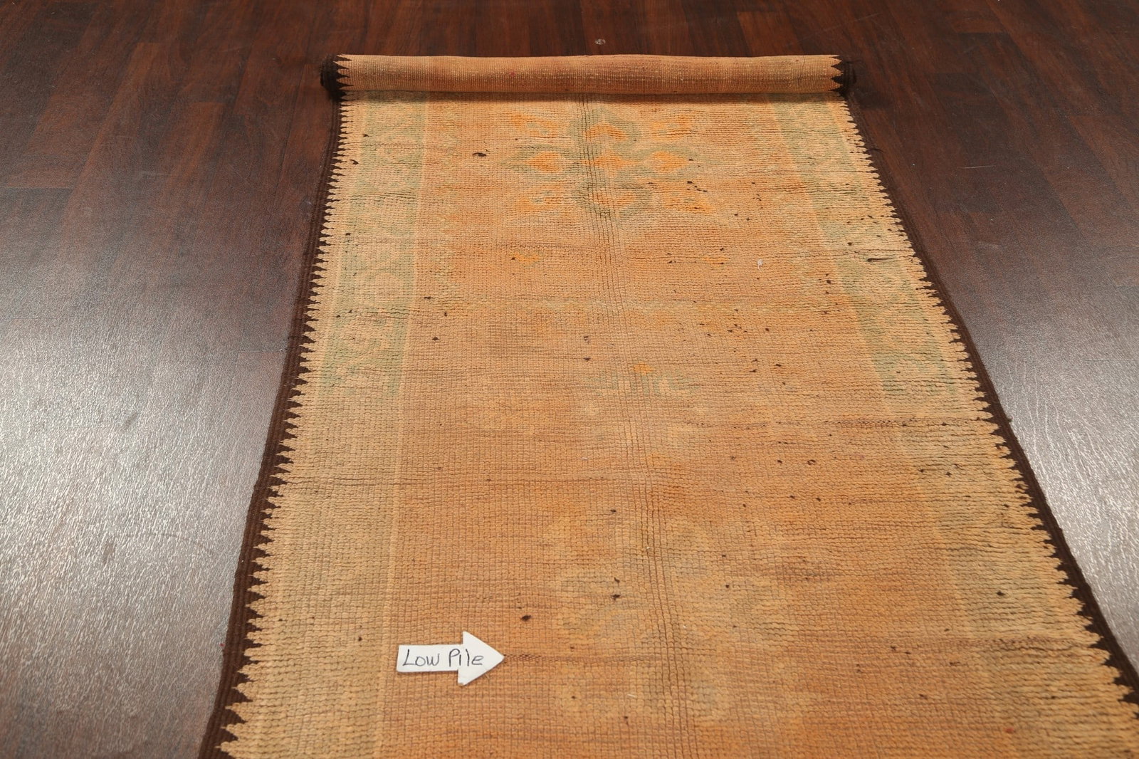 Antique Vegetable Dye Moroccan Oriental Runner Rug 4x13 - 12