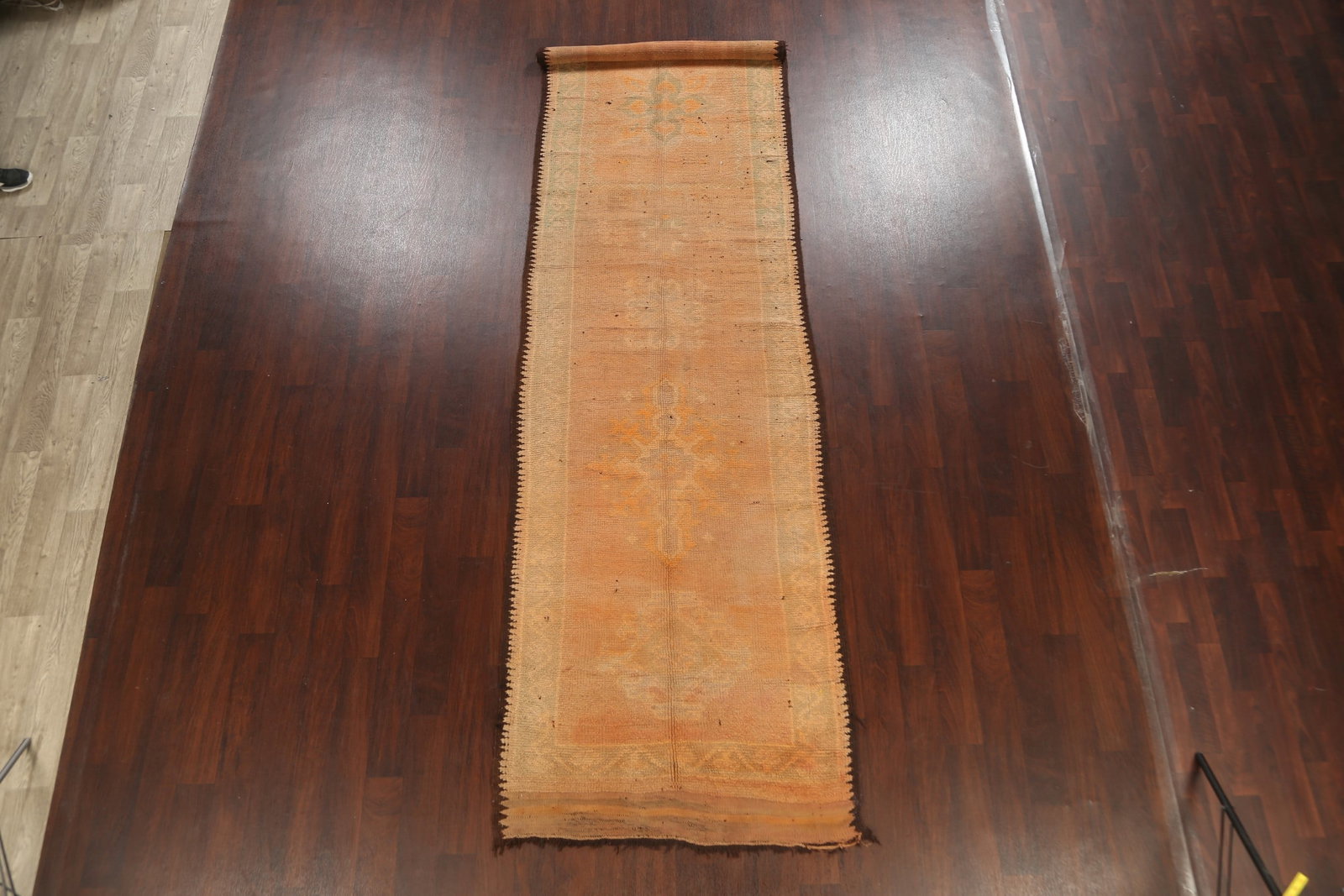 Antique Vegetable Dye Moroccan Oriental Runner Rug 4x13 - 17