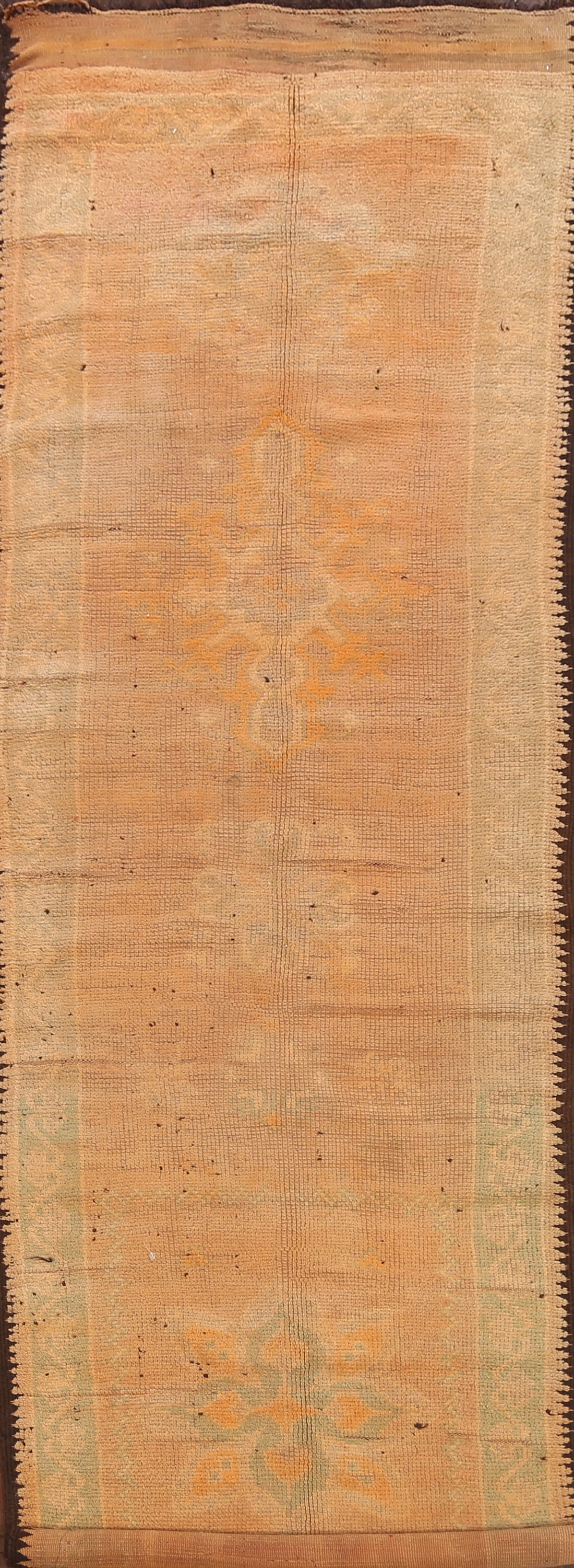 Antique Vegetable Dye Moroccan Oriental Runner Rug 4x13: Title:Antique Vegetable Dye Moroccan Oriental Runner Rug 4x13Origin:A Beautiful Genuine Morocco Moroccan rug is Hand Knotted by skillful weavers in Morocco with 100% Wool Material. This rug is in