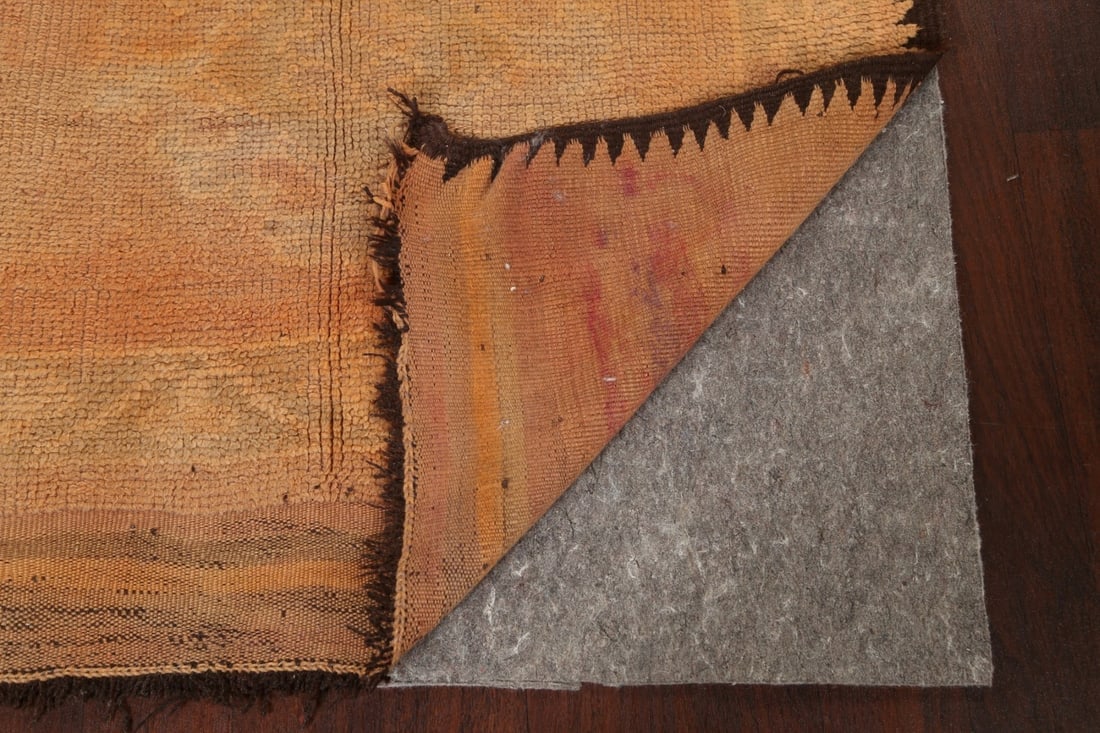 Antique Vegetable Dye Moroccan Oriental Runner Rug 4x13 - 7