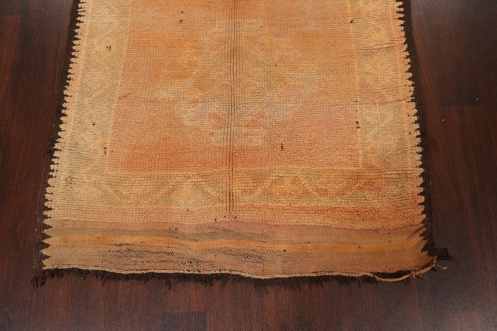 Antique Vegetable Dye Moroccan Oriental Runner Rug 4x13 - 8