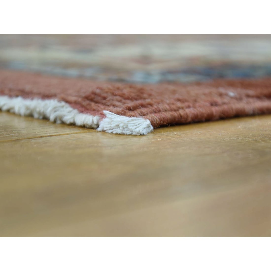 Honey Brown Handmade Original Antique Persian Bakshaish Mint Cond Rug - 4