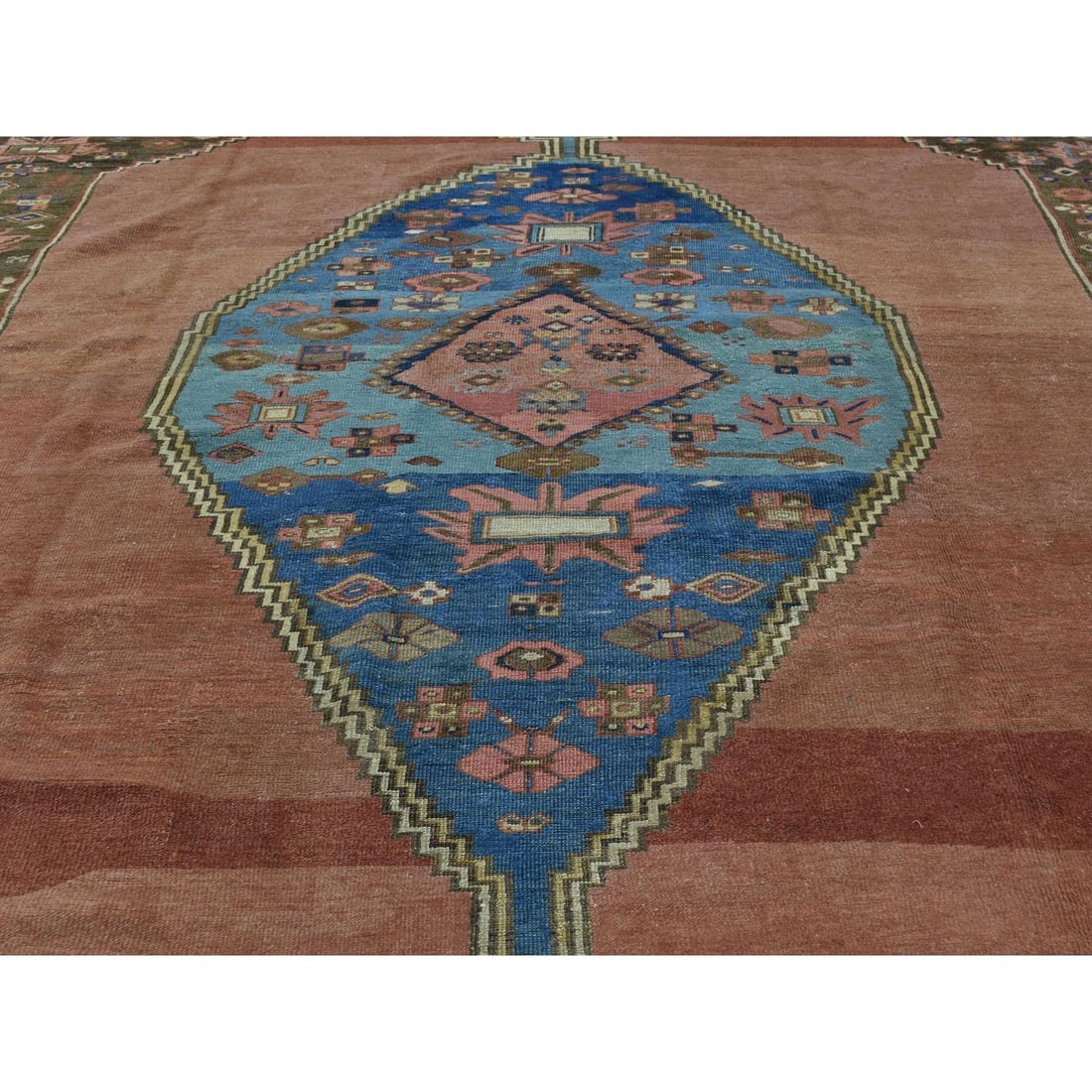 Honey Brown Handmade Original Antique Persian Bakshaish Mint Cond Rug - 9