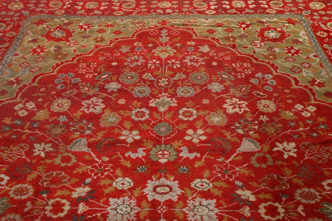 Antique Authentic Oushak Turkish Oriental Area Rug 9x11 - 12