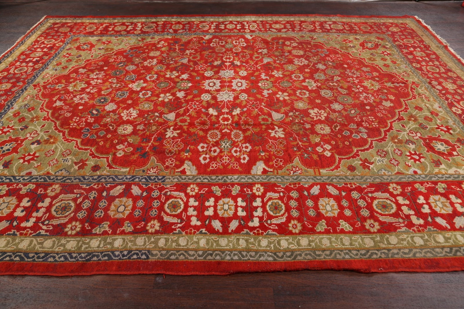 Antique Authentic Oushak Turkish Oriental Area Rug 9x11 - 16