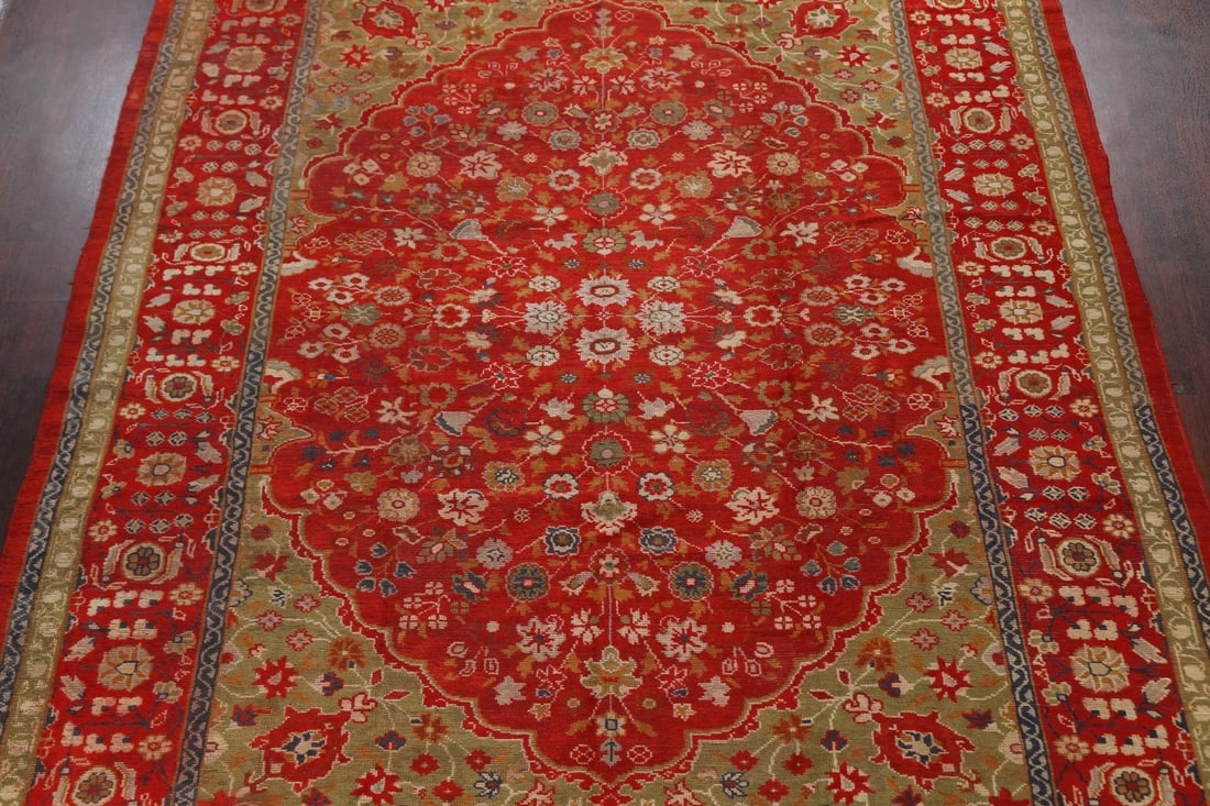 Antique Authentic Oushak Turkish Oriental Area Rug 9x11 - 3