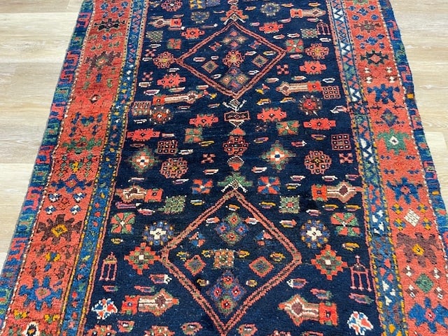 Antique Persian Kurdish Tribal Rug-5222/9 - 5