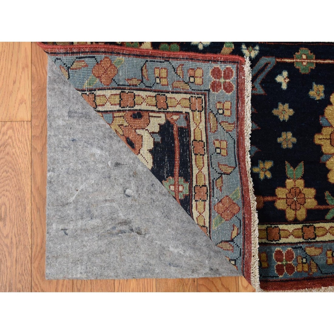 Red, Hand Knotted, Antiqued Heriz Re-Creation, Wool, Oversized Rug - 4