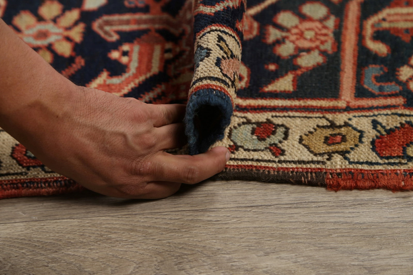 Pre-1900 Antique Vegetable Dye Heriz Serapi Persian Rug 10x15 - 19