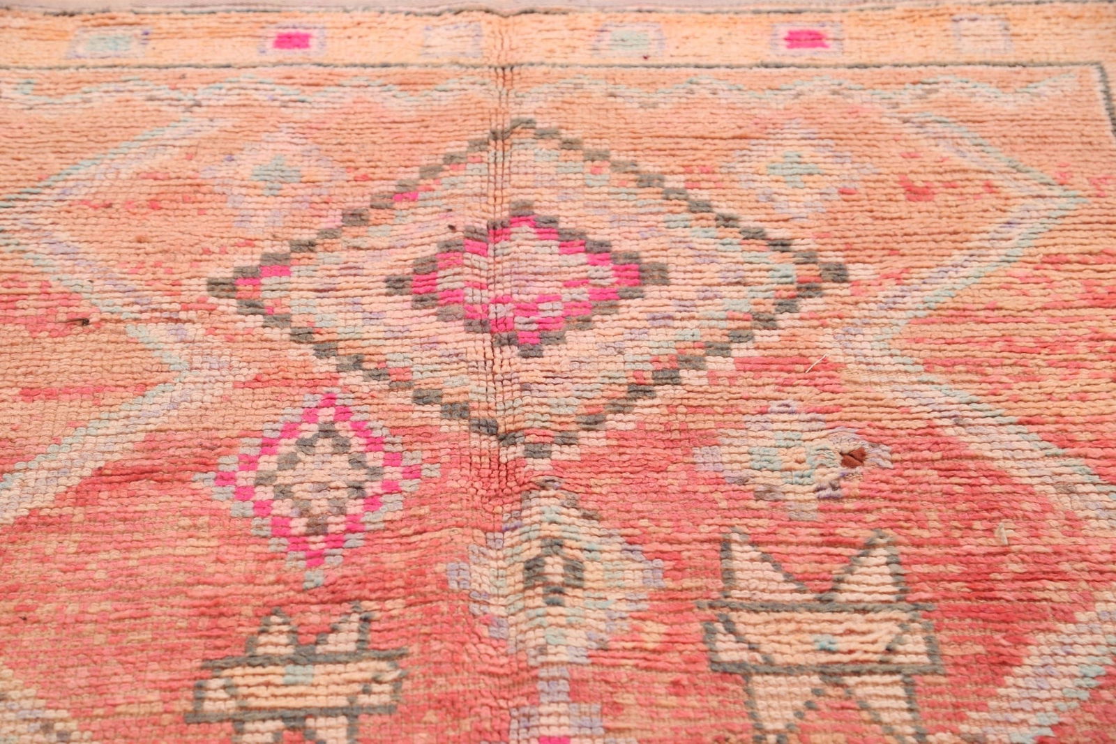 Antique Tribal Moroccan Oriental Area Rug 5x12 - 12