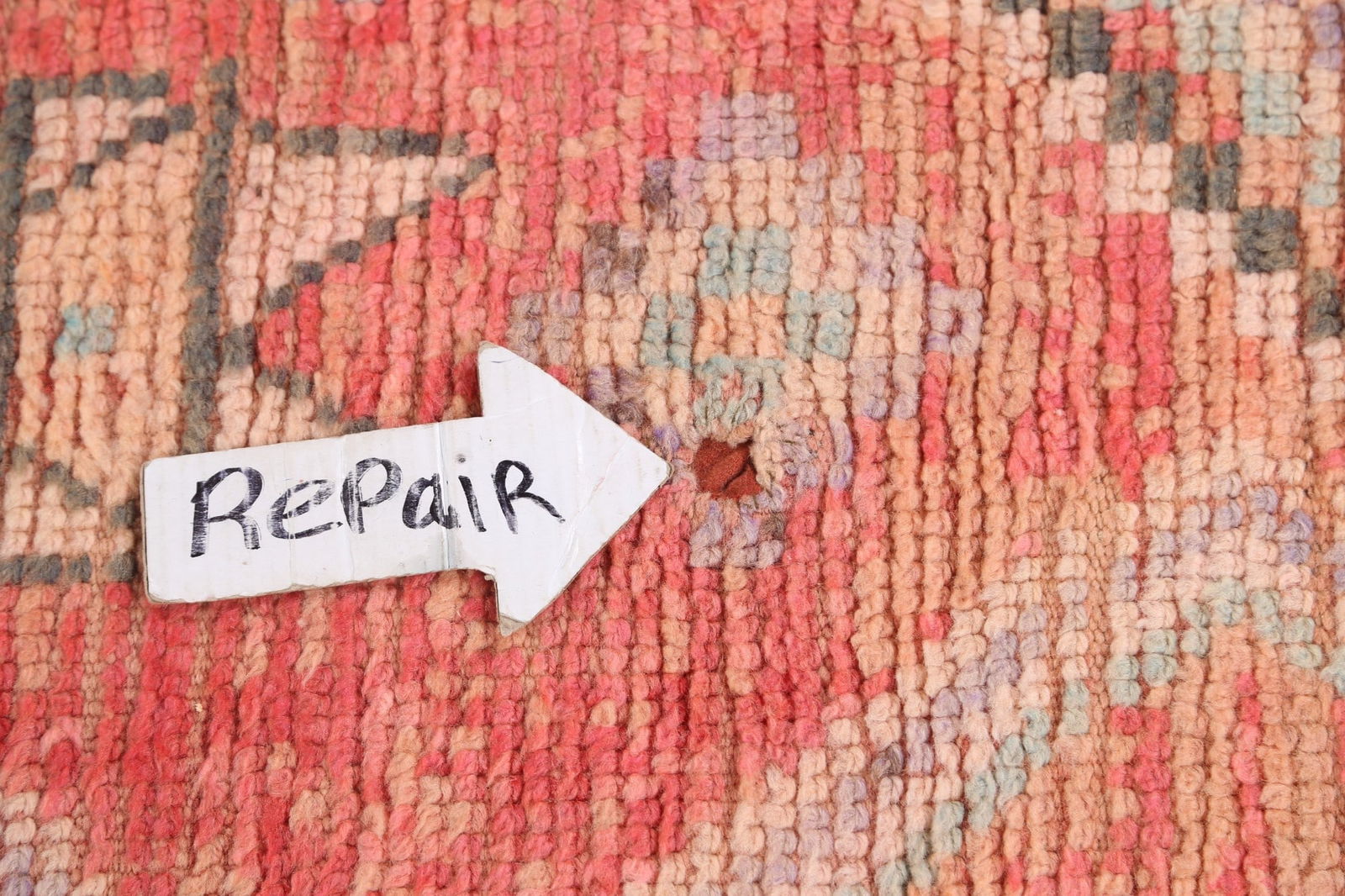 Antique Tribal Moroccan Oriental Area Rug 5x12 - 13