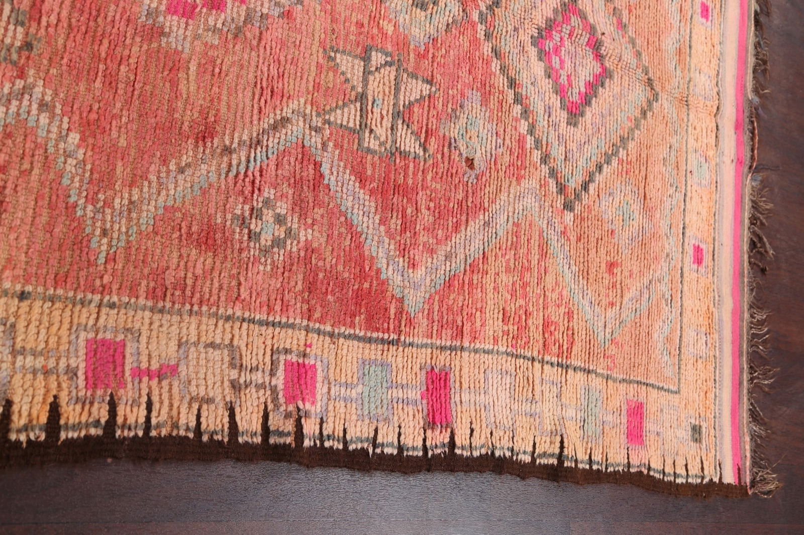 Antique Tribal Moroccan Oriental Area Rug 5x12 - 15