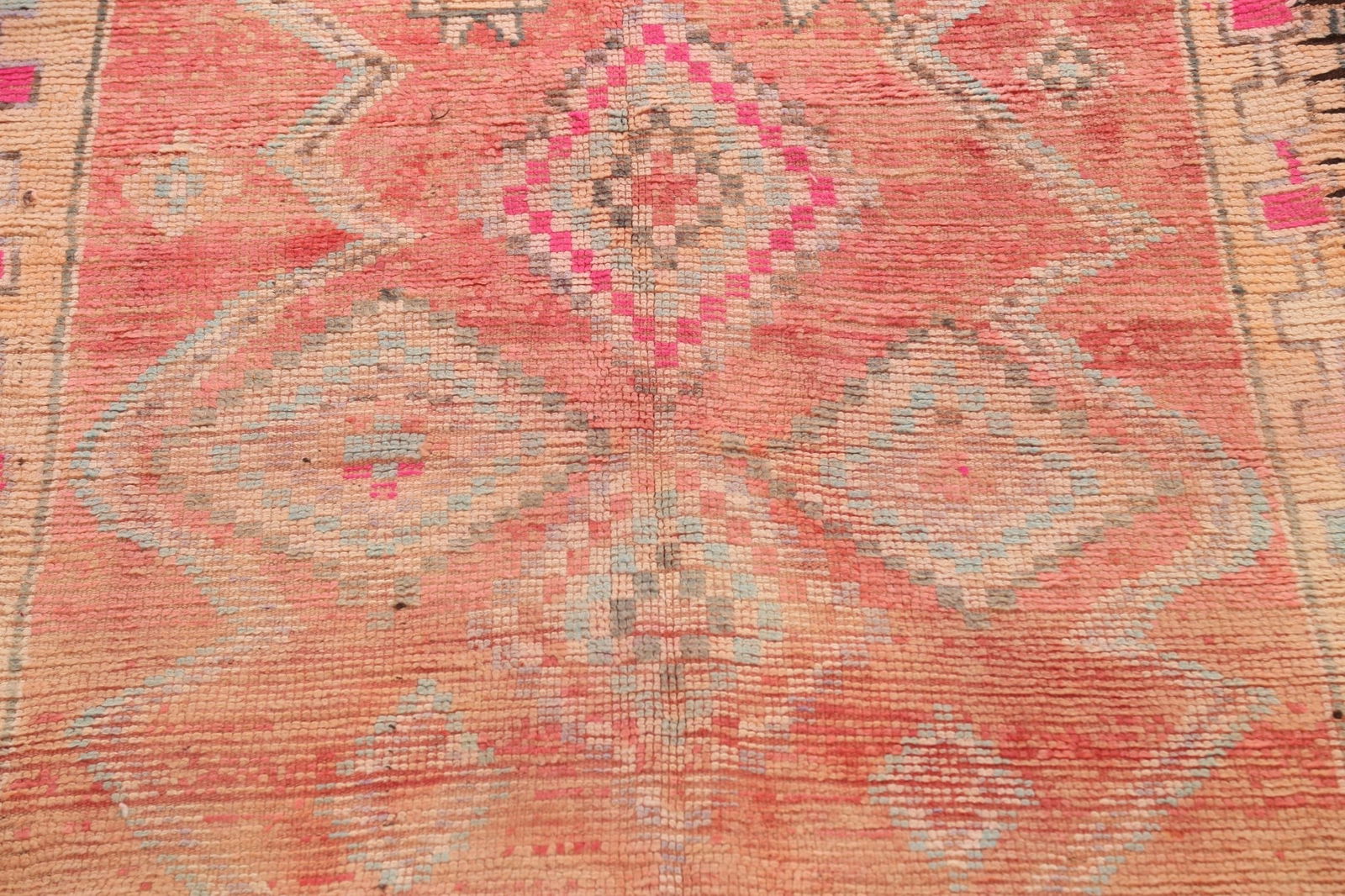 Antique Tribal Moroccan Oriental Area Rug 5x12 - 4