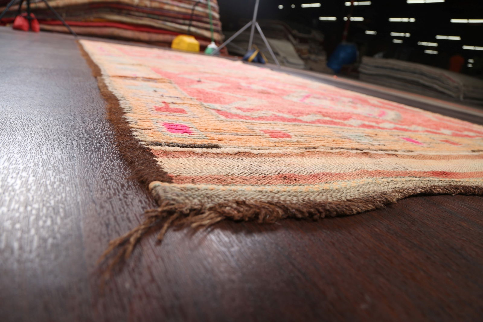 Antique Tribal Moroccan Oriental Area Rug 5x12 - 6